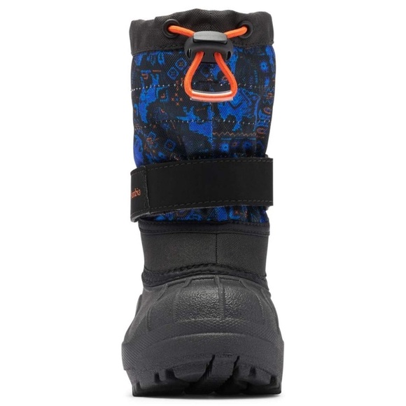 nwt Columbia Youth Powderbug Plus II Print Boot in Blue Black Size 6 & 7 Toddler - Picture 5 of 17